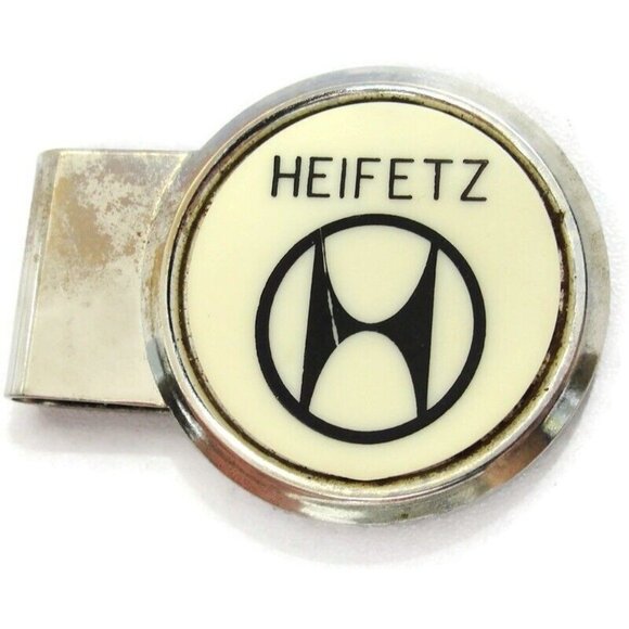 Vintage Heifetz  Money Clip Men Wallet ID Advertising - Picture 6 of 9
